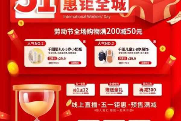 劳动节：劳动节特惠，释放购物狂欢的力量