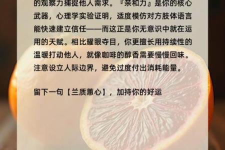五行格局新视角：橙之魅力，你的性格如何影响人际关系？