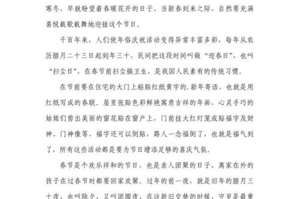 春节:辞旧迎新,感悟传统文化的魅力 春节:辞旧迎新,感悟传统文化的魅力