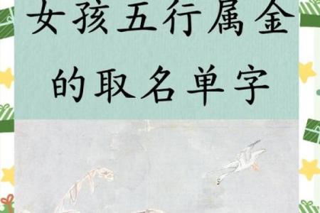 名字里的五行奥秘：缺金女孩，如何找到最适合你的名字格局？