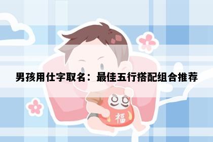 男孩用仕字取名：最佳五行搭配组合推荐