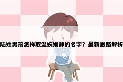 陆姓男孩怎样取温婉娴静的名字？最新思路解析