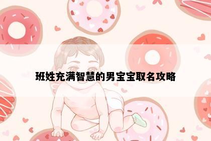 班姓充满智慧的男宝宝取名攻略