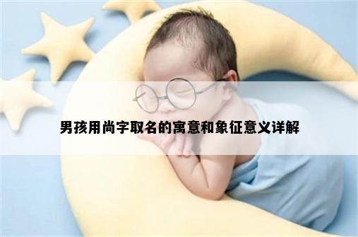 男孩用尚字取名的寓意和象征意义详解