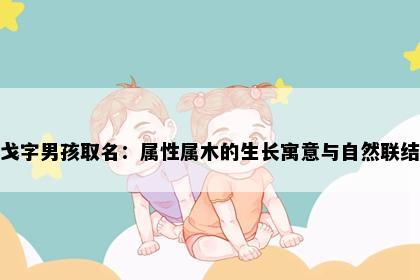 戈字男孩取名：属性属木的生长寓意与自然联结