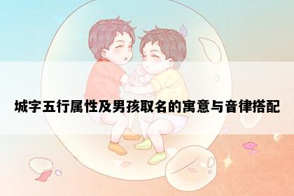 城字五行属性及男孩取名的寓意与音律搭配