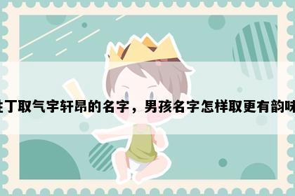 姓丁取气宇轩昂的名字，男孩名字怎样取更有韵味？