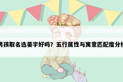 男孩取名选晏字好吗？五行属性与寓意匹配度分析