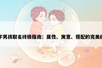 冠字男孩取名终极指南：属性、寓意、搭配的完美统一