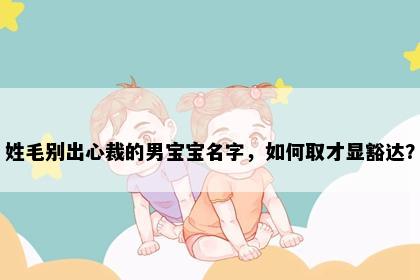 姓毛别出心裁的男宝宝名字，如何取才显豁达？