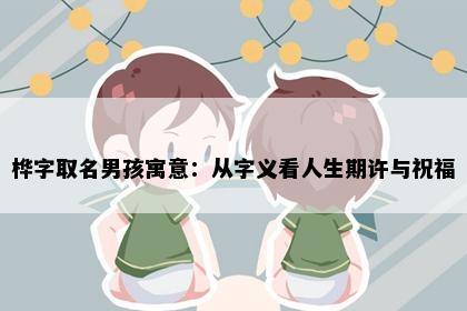 桦字取名男孩寓意：从字义看人生期许与祝福